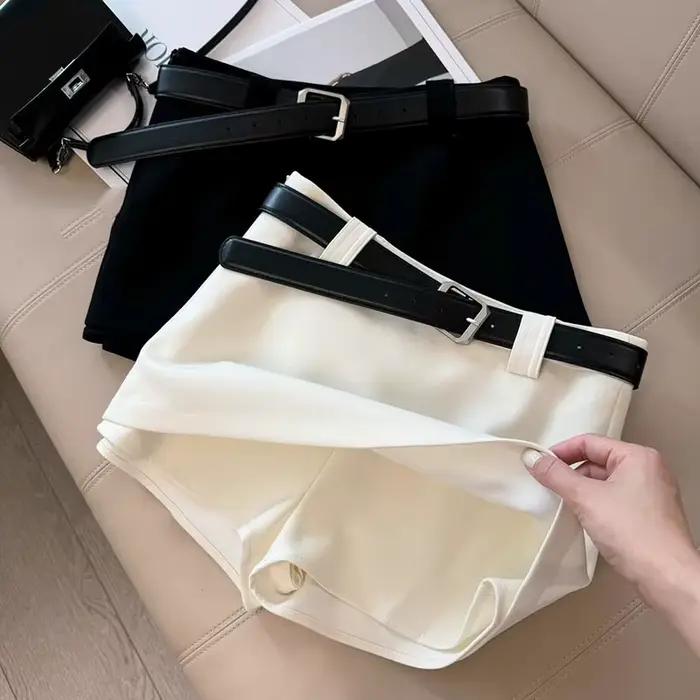 Jupes de bureau noires et blanches pour femmes