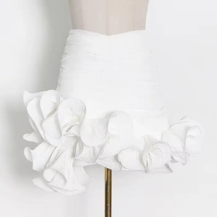 Jupe courte moelleuse pour femmes
