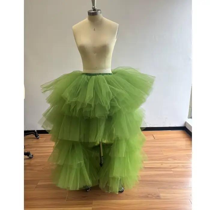 Jupes longues en tulle à volants