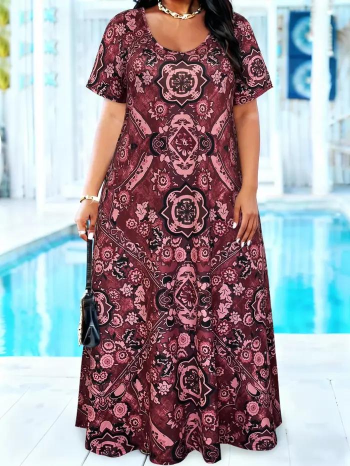 Robe longue pour femmes grande taille