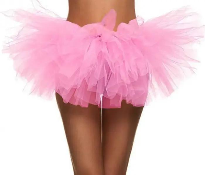 Mini jupe tutu en tulle à 5 couches pour femme adulte
