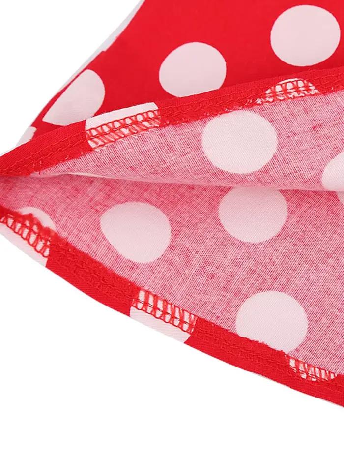 2025 été jupe Midi piste Vintage Rockabilly robe d'été rouge femmes Sexy Pinup 50S coton à pois motif patineuse Streetwear
