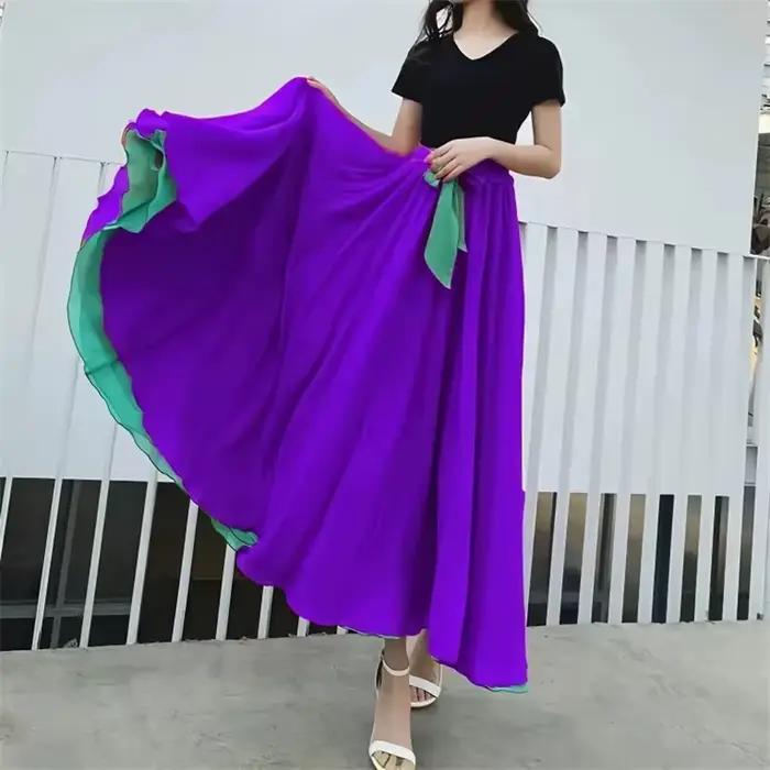 Jupe de danse réversible pour femme