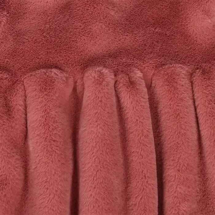 Manteau en fausse fourrure plissée Nerazzurri pour femme, veste légère et douce avec jupe à capuche, mode automne 2022, fourrure fine à la mode, taille large, design moderne, polyvalent, élégant, confortable