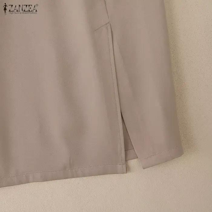 Jupe crayon mi-longue taille haute pour femme ZANZEA