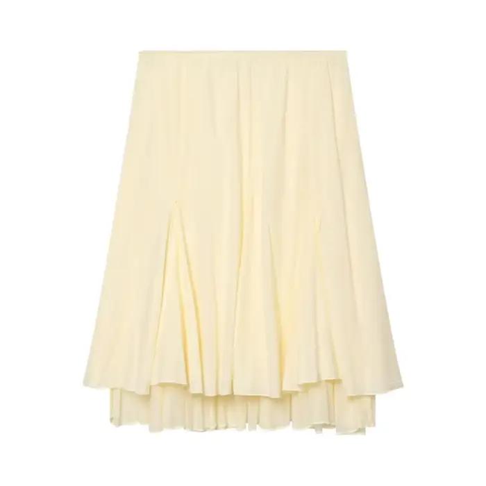 Jupe midi double couche pour femme
