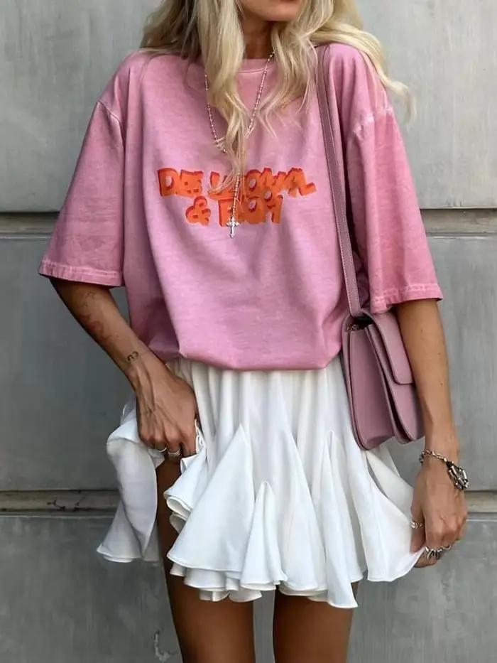 Mini jupe d'été blanche pour femmes