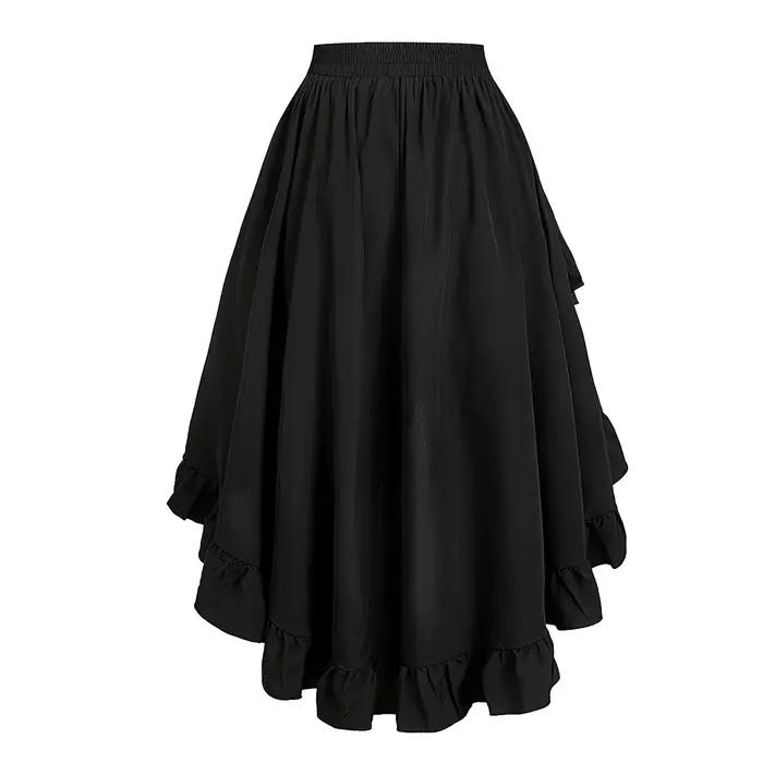 Jupe rétro taille haute avec un design devant court et dos long
