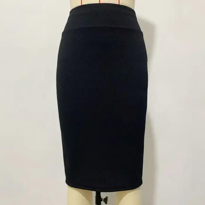 Jupe crayon élastique taille haute pour femme