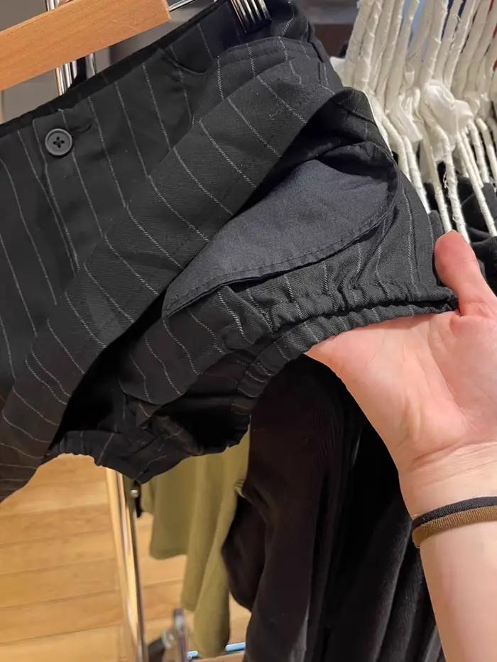 Mini jupe droite rayée pour femme