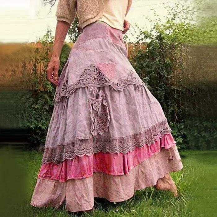 Jupe longue style Boho pour femmes