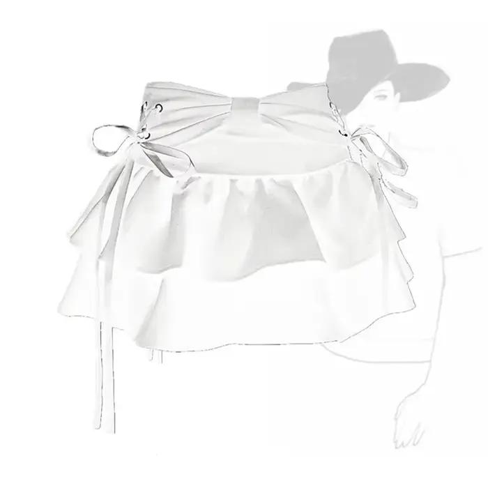 Mini jupe en jean gothique pour femmes