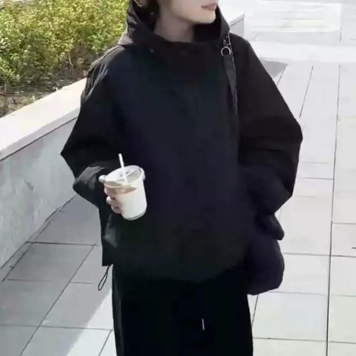 Veste courte rembourrée à capuche pour femme, nouvelle veste décontractée rembourrée en coton, vêtements pour femmes, automne hiver