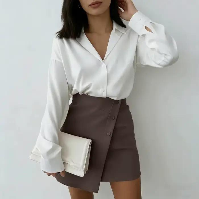Jupe-short asymétrique élégante pour femme 2026