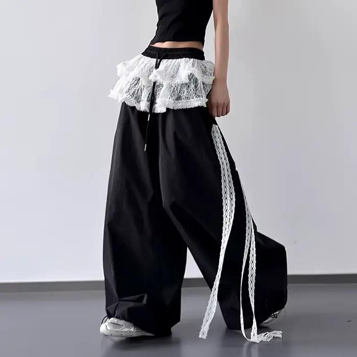 Jupe en dentelle Patchwork pour femmes