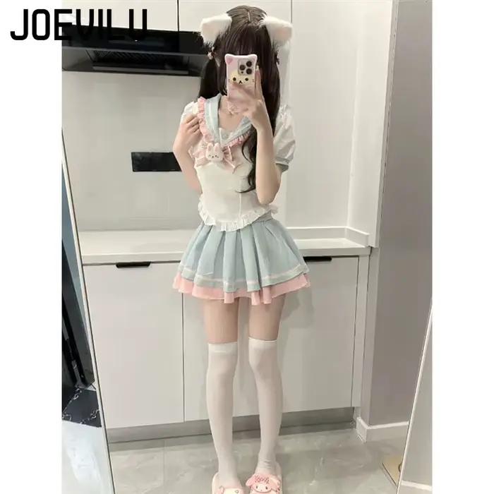 Ensemble jupe Style doux Y2k
