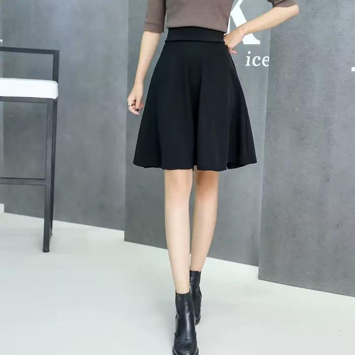 Jupe Plissée Moelleuse Femme Polyester Elastique Haute Taille Décontractée Pour Parties Fêtes Carnaval Soirées