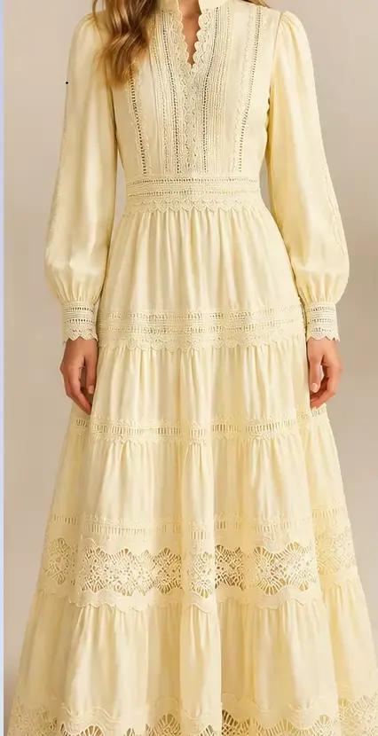 Ensemble deux pièces élégant jaune beurre pour femme