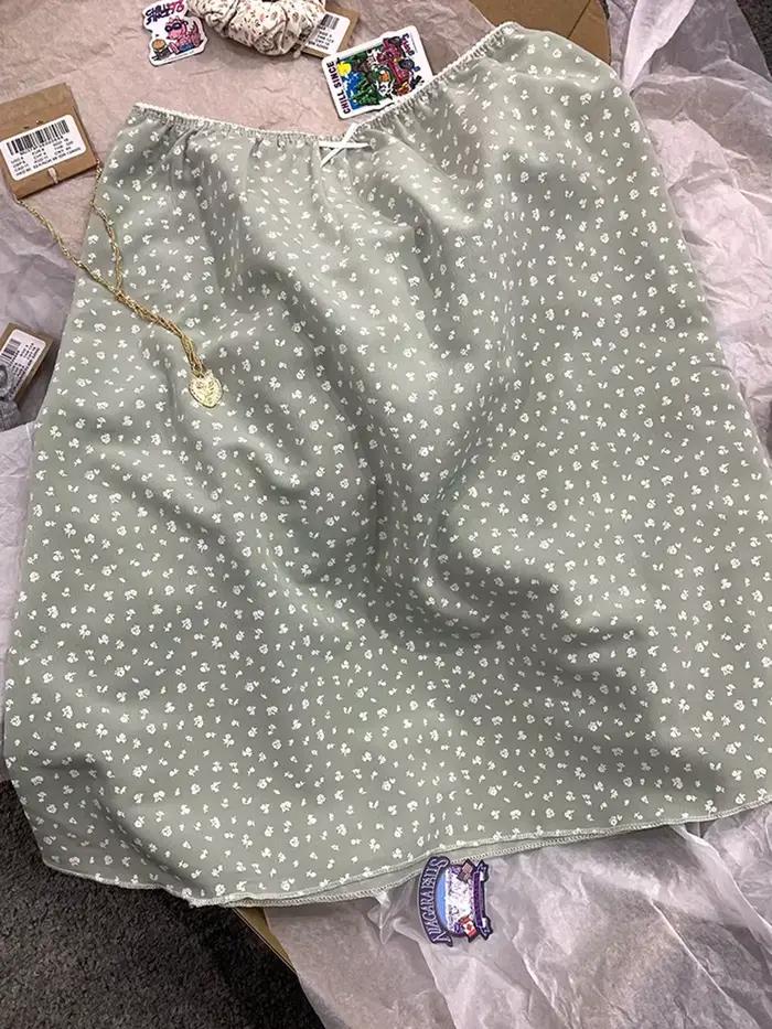 Jupe fleurie en coton polyester pour femmes style fairycore été mini ajustement ample occassions spéciales