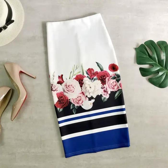 Jupe mi-longue à la mode pour femmes