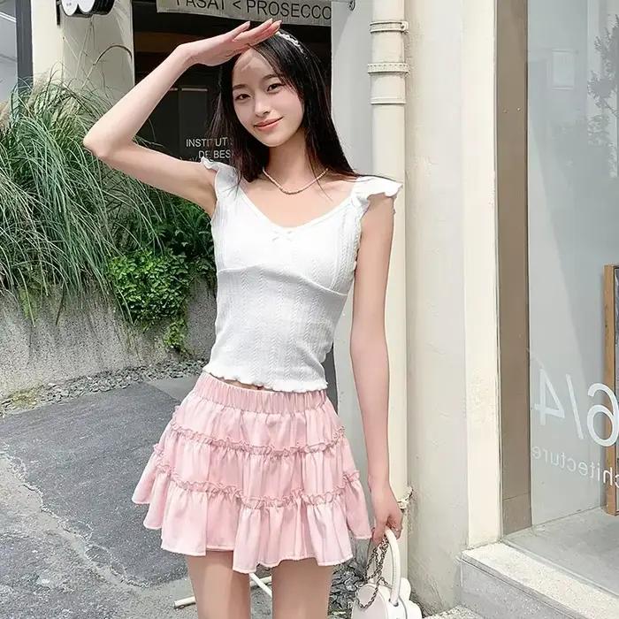 WOarmacJK-Mini robe rose élégante