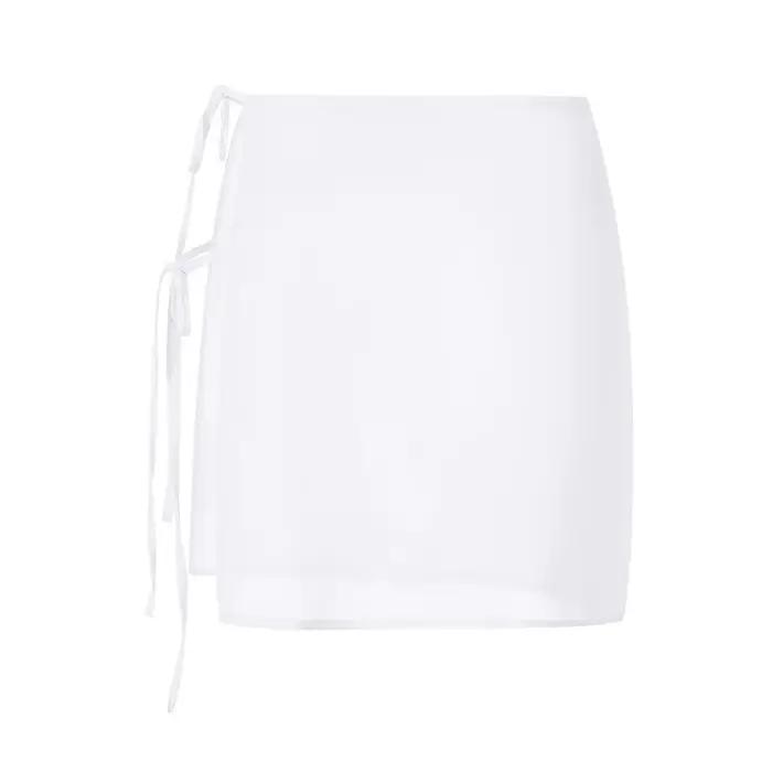 Jupe transparente à lacets pour femmes
