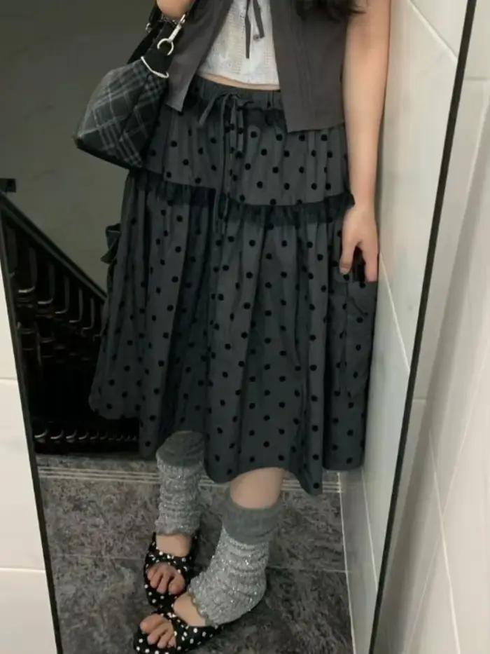 Jupe à pois pour femme
