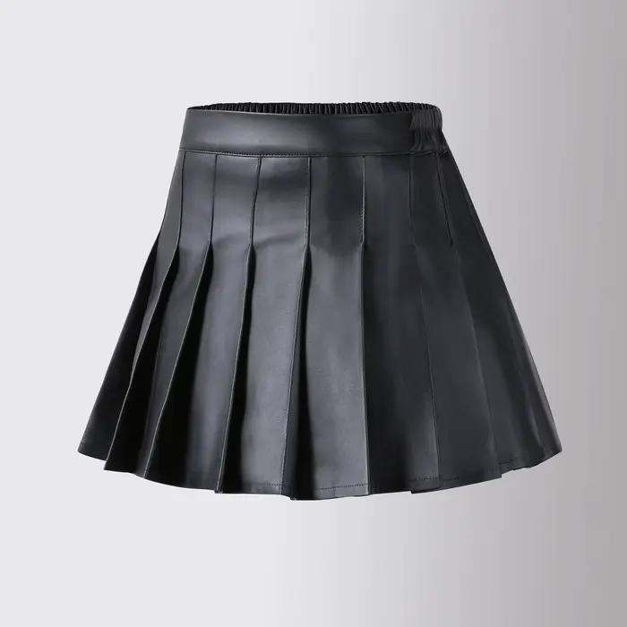 Jupe en cuir pour adolescentes