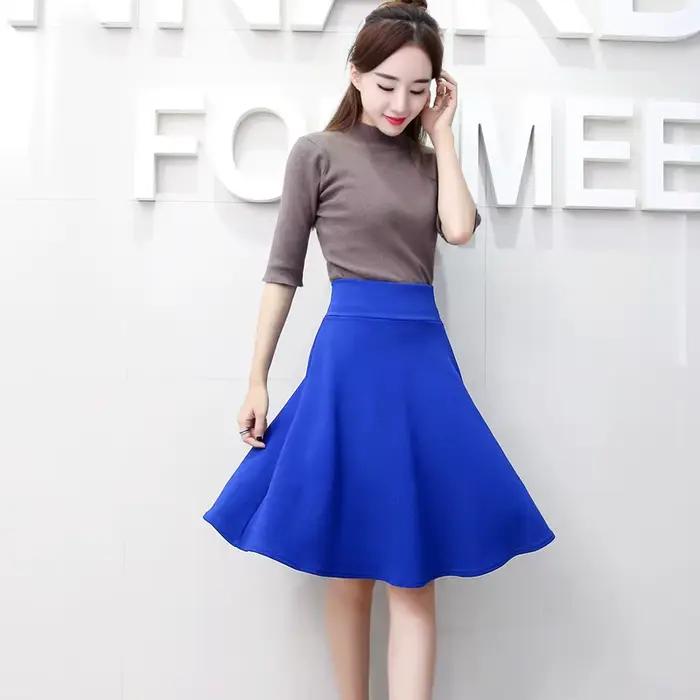 Jupe Plissée Moelleuse Femme Polyester Elastique Haute Taille Décontractée Pour Parties Fêtes Carnaval Soirées
