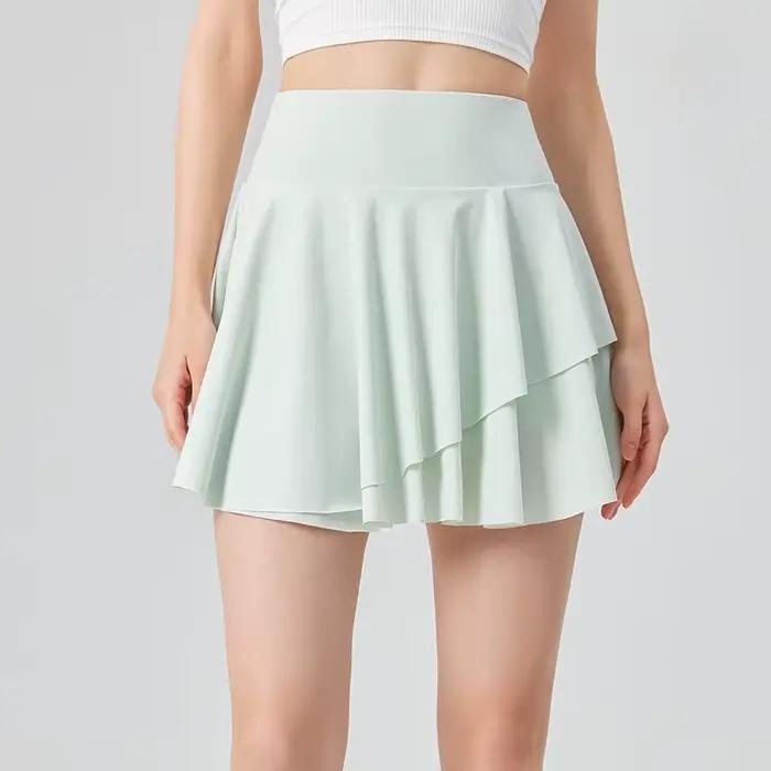 Jupe de tennis plissée taille haute pour femme