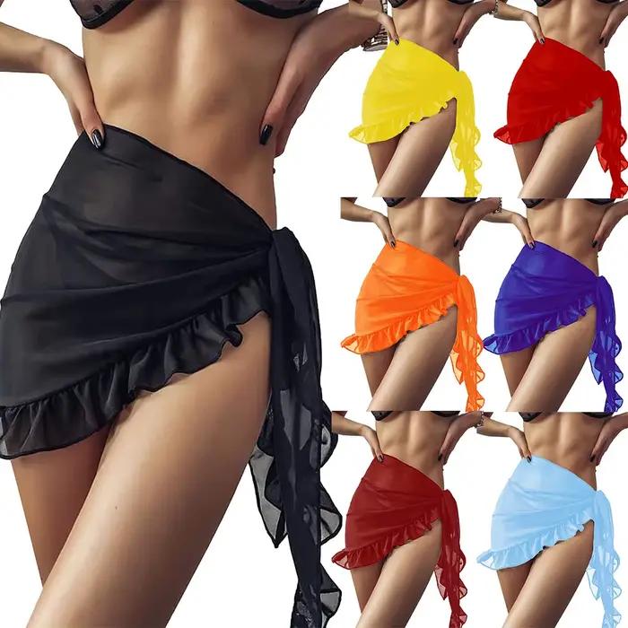 Mini jupes à volants pour femmes