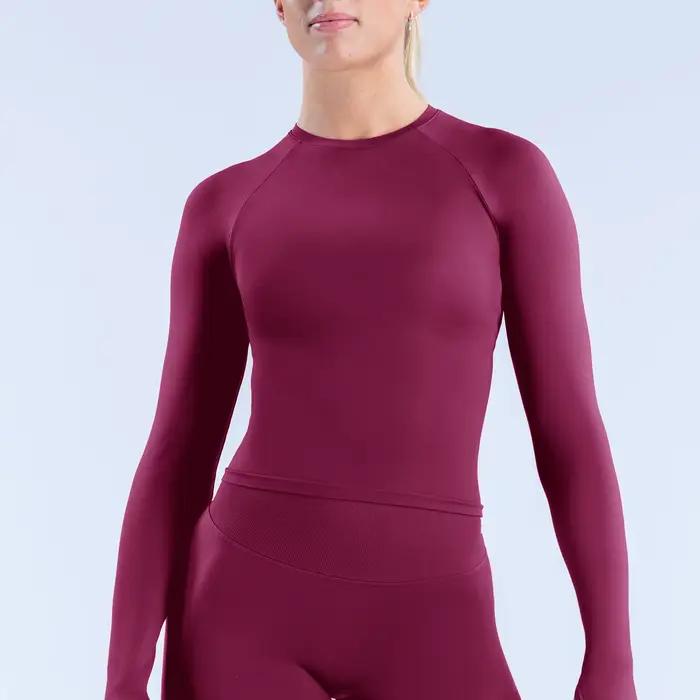 Ensemble de yoga pour femme à manches longues