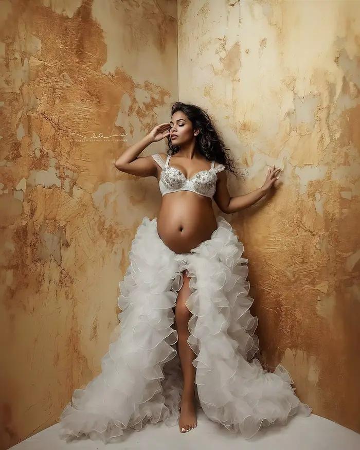 Jupe longue en Organza pour femmes