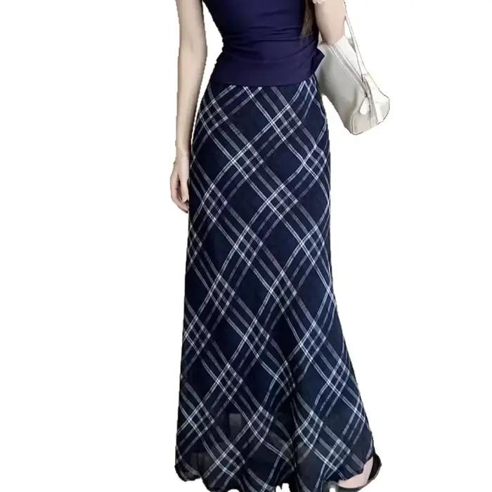 Jupe évasée taille haute pour femme