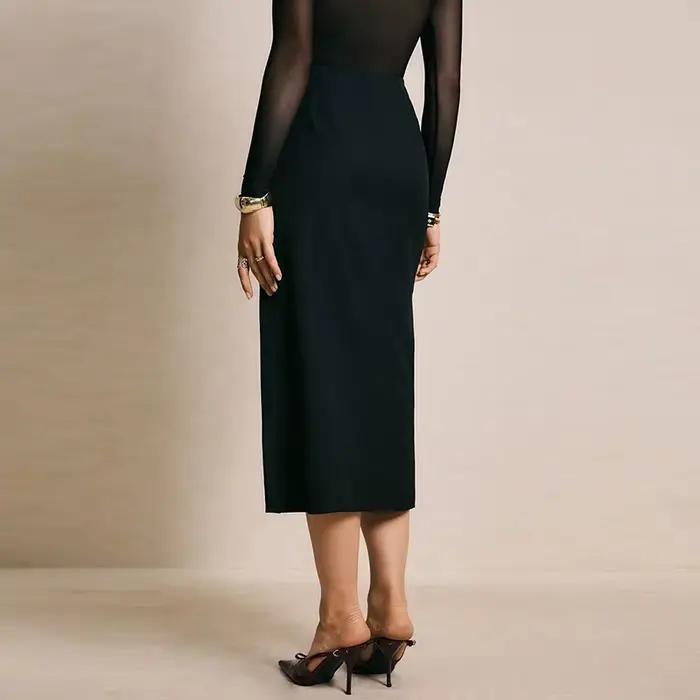 Nouvelle jupe noire tendance pour femmes