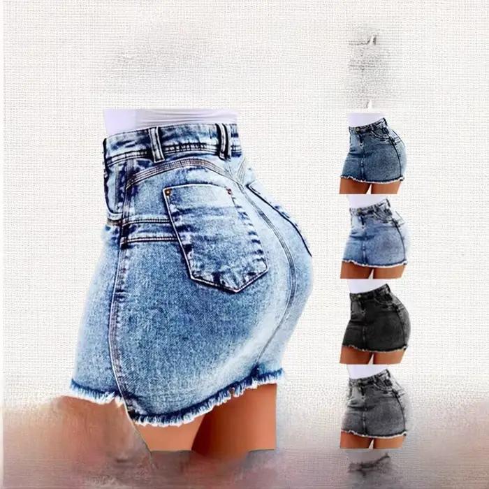 Mini-jupe en jean sexy et chic
