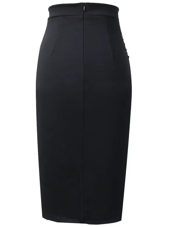 Jupe décontractée taille haute pour femme