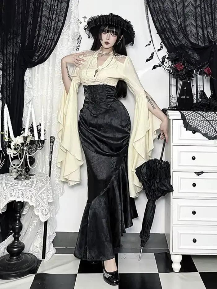 Nouvelle jupe gothique vintage 2026