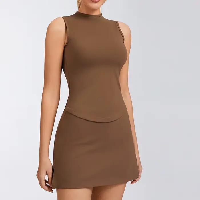 Ensemble jupe de tennis sportive pour femme