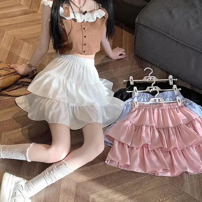 Jupes de gâteau à volants pour femmes
