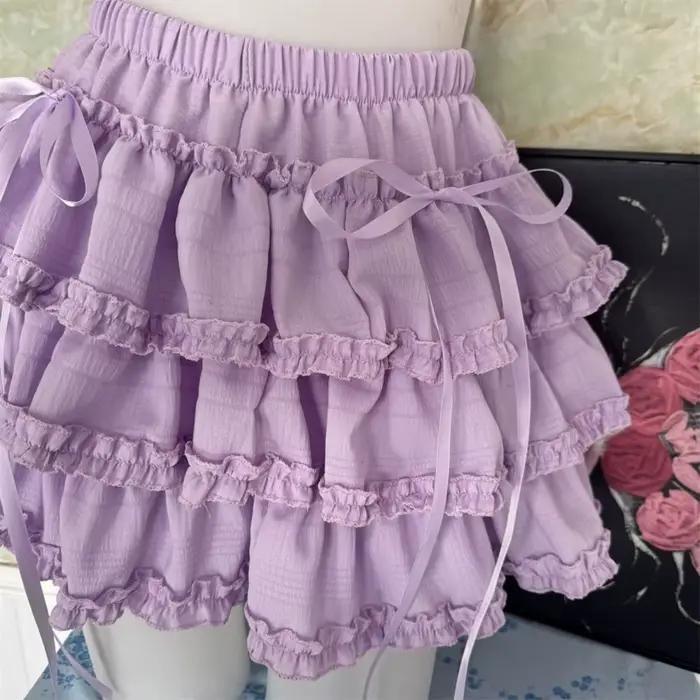 Jupe Femme Vintage Courte Acrylique Polyester Mini À Arc Pour Bureau Ou Événements Spéciaux
