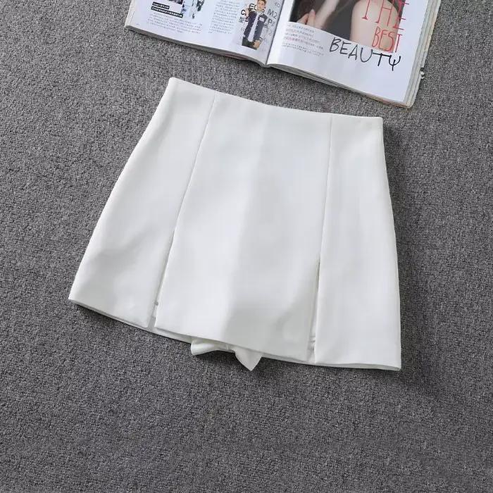 Mini jupes femmes fente taille haute mode coréenne 5XL Sexy Micro jupe Hotsweet été Chic dames Streetwear Simple tout-match