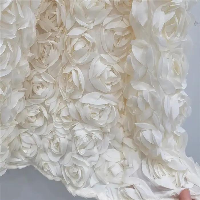 Semi-jupe française à fleurs tridimensionnelles pour femmes
