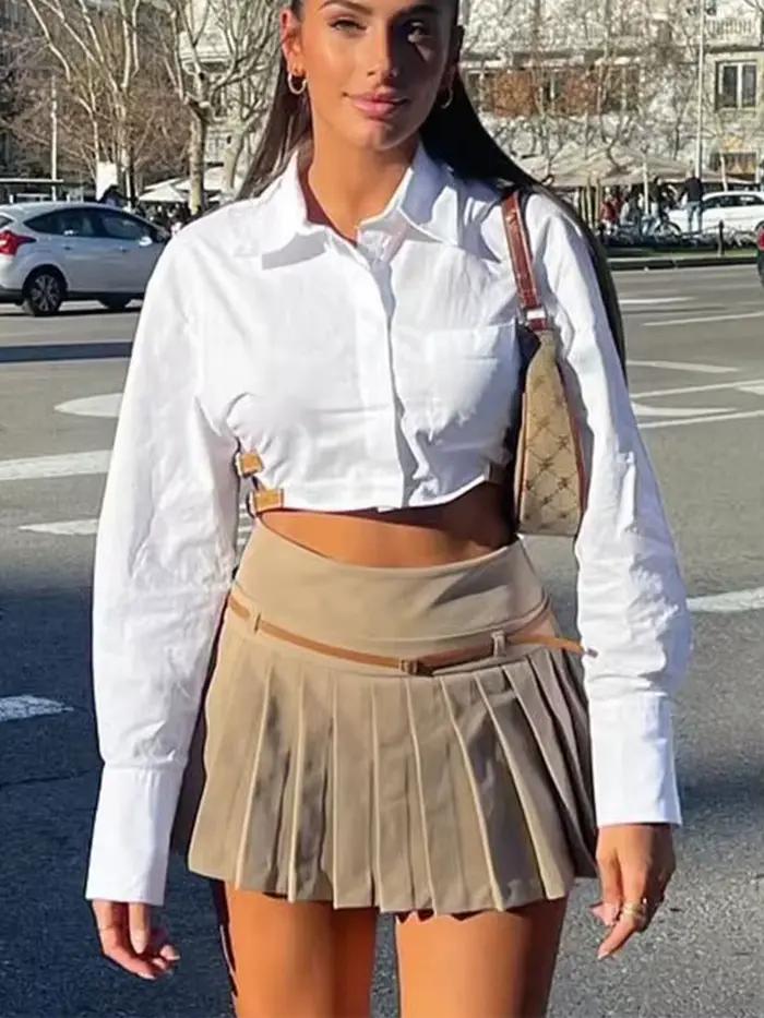 Jupe-short vintage pour femme HH