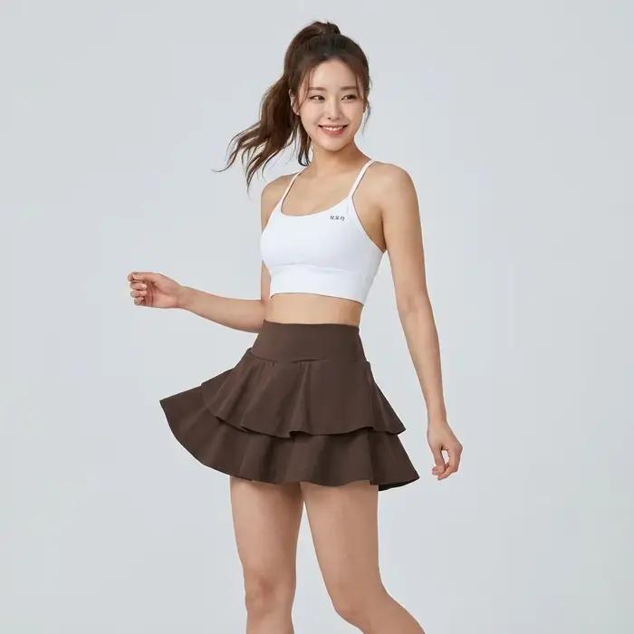 Jupe de yoga pour femme avec poche