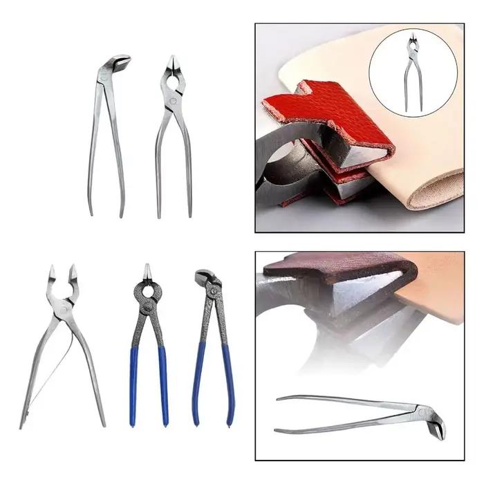Pince en cuir à Long manche, haute dureté, presse réglable, pince à aplatir, pratique et multifonctionnelle