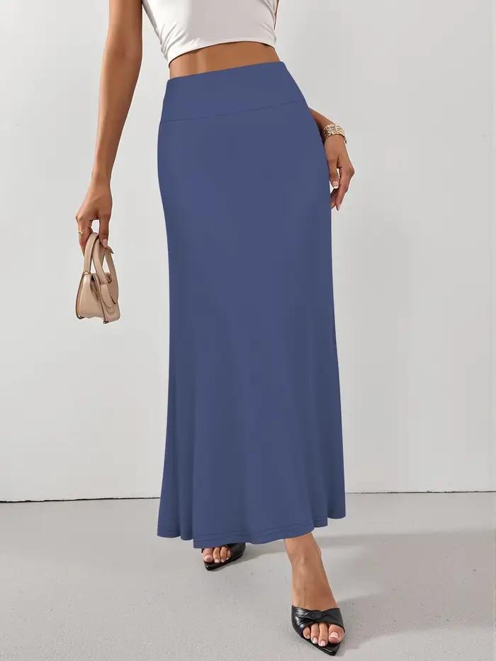 Jupe longue taille haute sur mesure