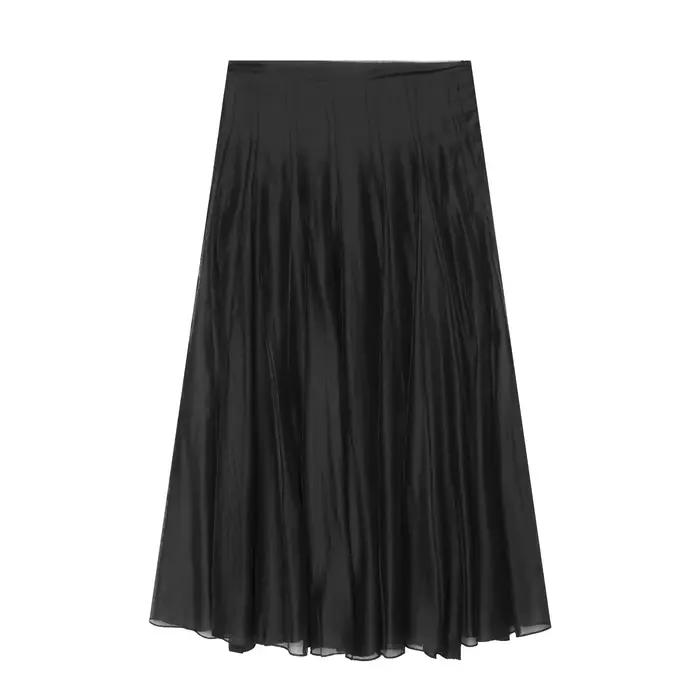 Nouvelle jupe trapèze française d'été