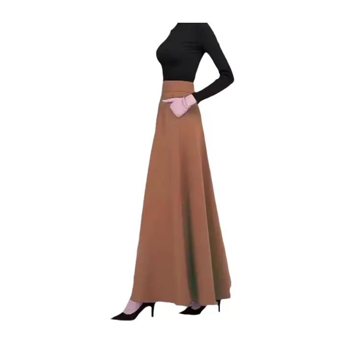 Jupe midi grande taille de haute qualité