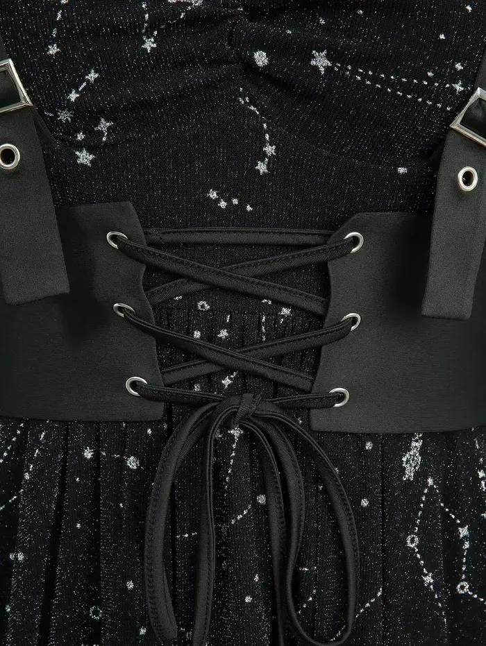 Robe gothique noire victorienne Punk